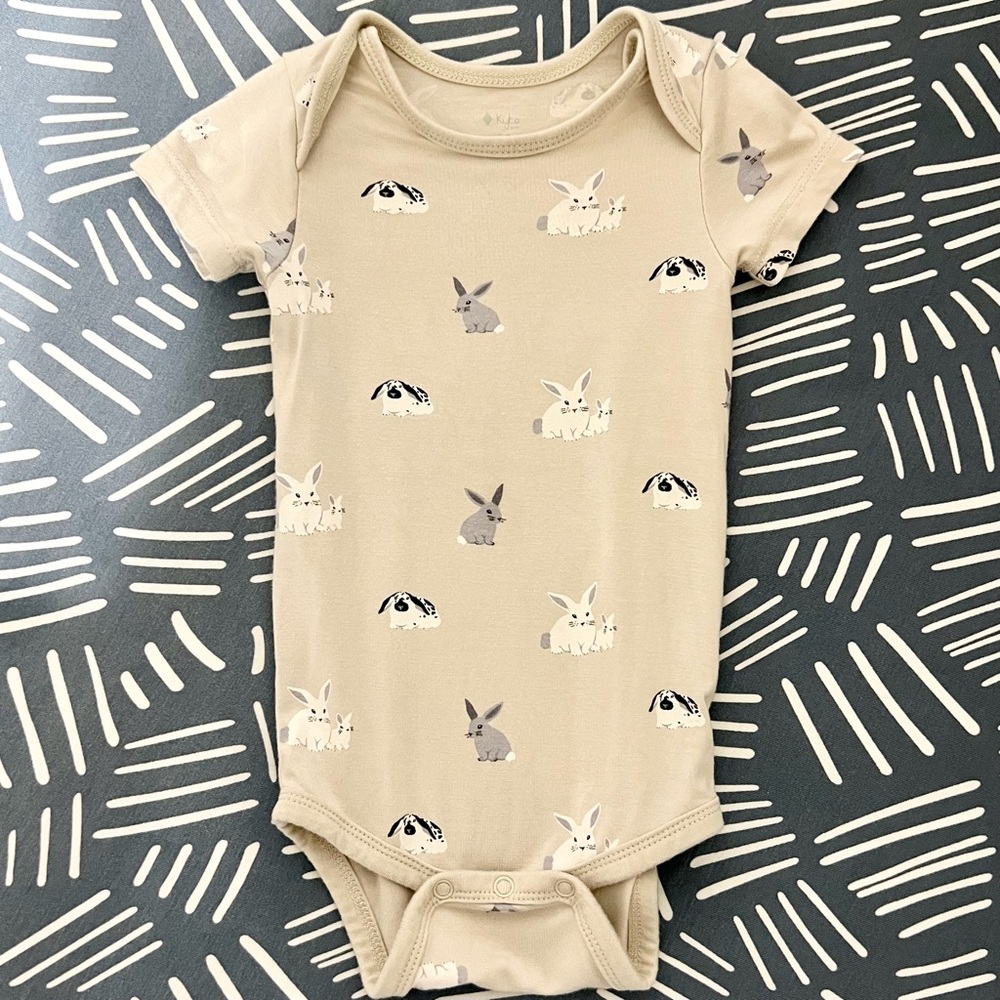 Like New 3-6M Kyte Baby Bunny Bodysuit